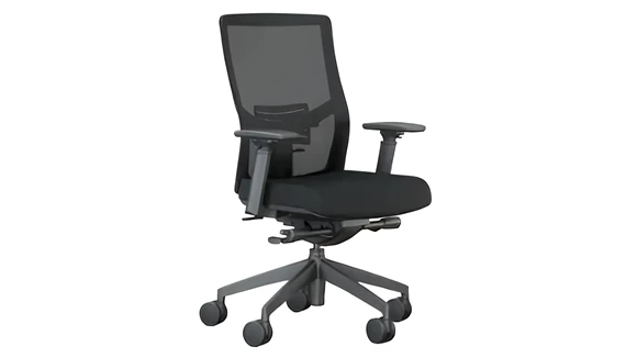 Task Chair with Lumbar Support and Mesh Back