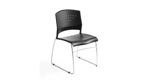 Guest Chair Upholstered Seat and Back Wood Frame