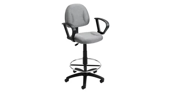 Drafting Stool with Fabric Seat