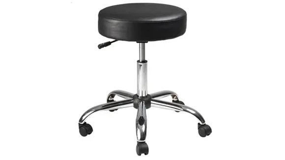 Folding Medical Stool with Height Adjustment and Dual Wheel Casters