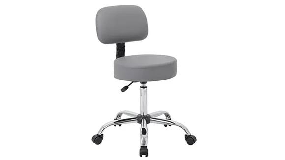 Caressoft Medical Stool W/ Back Cushion