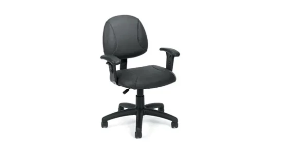 Task Chair with Adjustable Arms Ergonomic Design