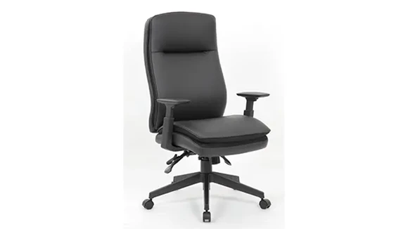 High-Back Executive Chair with Height Adjustment and Lumbar Support