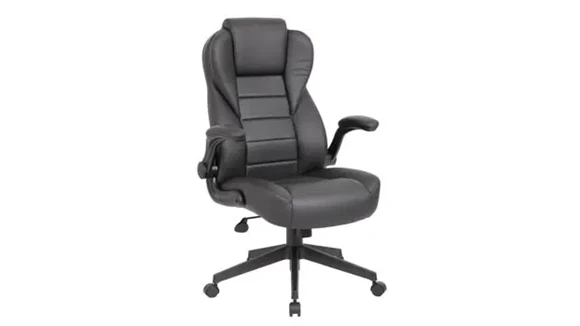 High-Back Executive Chair with Polyurethane and Height Adjustment