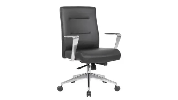 Conference Chair with Aluminum Arms & Base