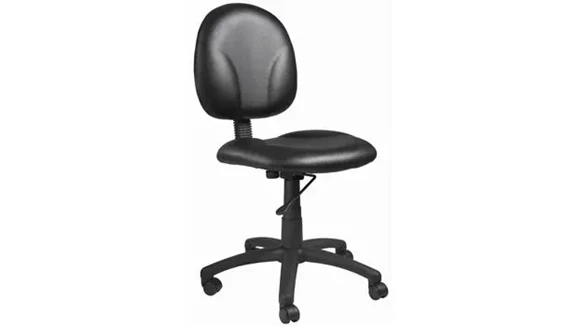 Folding Task Chair with Padded Seat and Height Adjustment