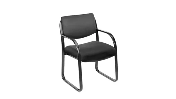 Guest Chair with Lumbar Support and Sled Base