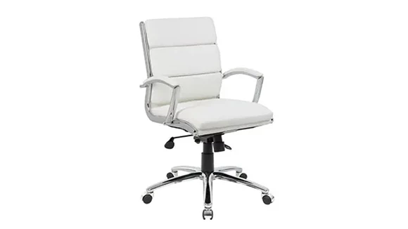 Mid-Back Conference Chair with Height Adjustment and Lumbar Support