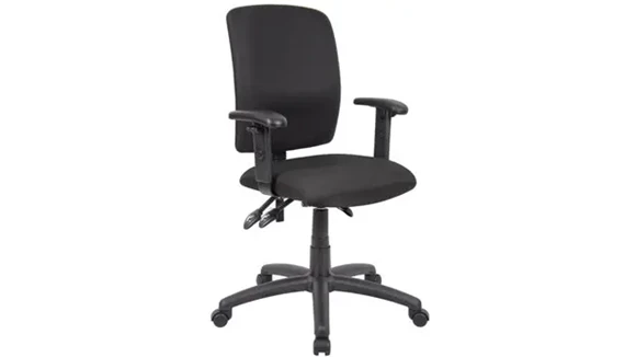 Task Chair with Adjustable Arms Crepe Fabric