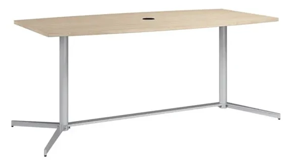 6ft Conference Table with Metal Base