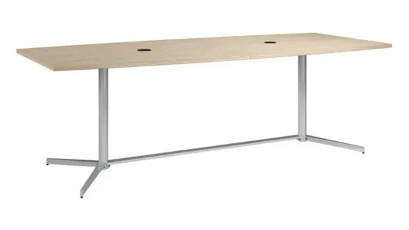 8ft Conference Table with Metal Base