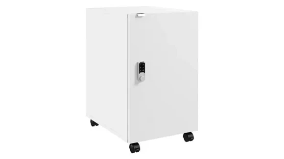 Mobile File Cabinet with Drawer, Door, and Keypad Lock - Fully Assembled