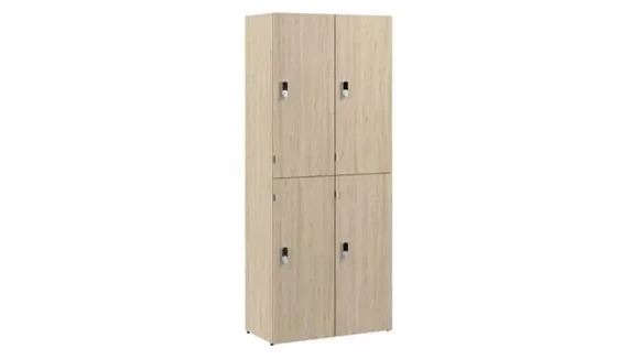 Two Tier 4 Door Storage Lockers with Keypad Locks