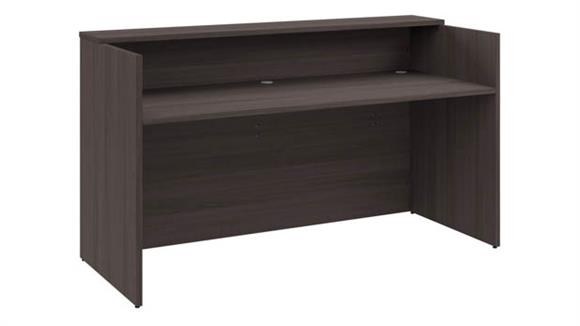 72in W x 30in D Reception Desk with Shelf