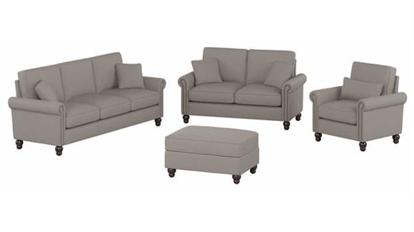 85in W Sofa, Loveseat, Accent Chair and Ottoman