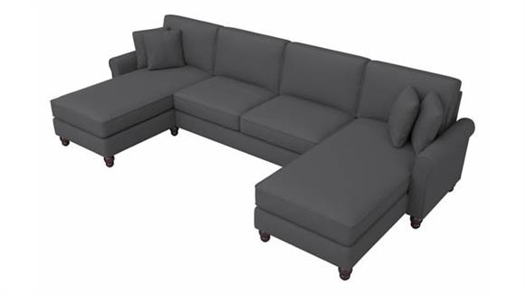 131in W Sectional Couch with Double Chaise Lounge