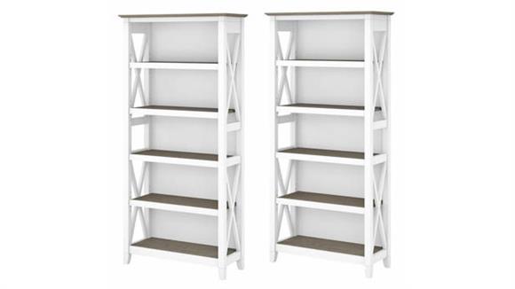 5 Shelf Bookcase (Set of 2)