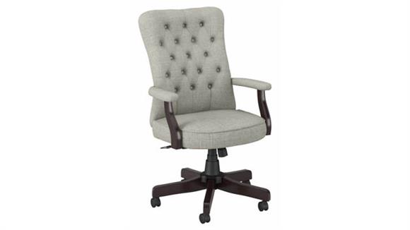 High Back Tufted Office Chair with Arms