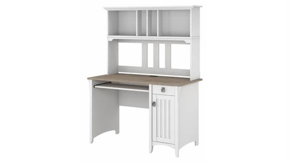 48in W Computer Desk with Hutch