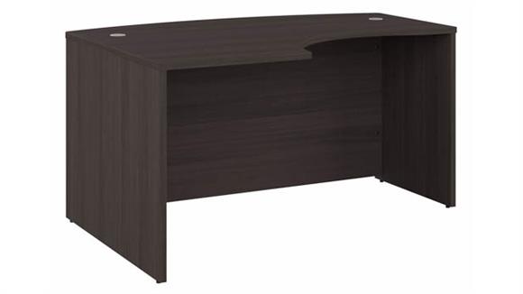 60in W x 43in D  L-Shaped Bow Front Desk Shell