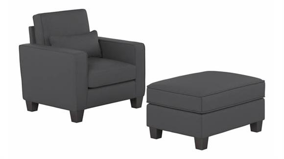 Accent Chair with Ottoman Set