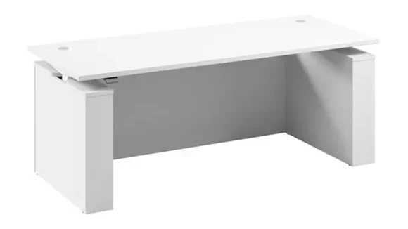 72in W Electric Height Adjustable Standing Desk with Modesty Panel
