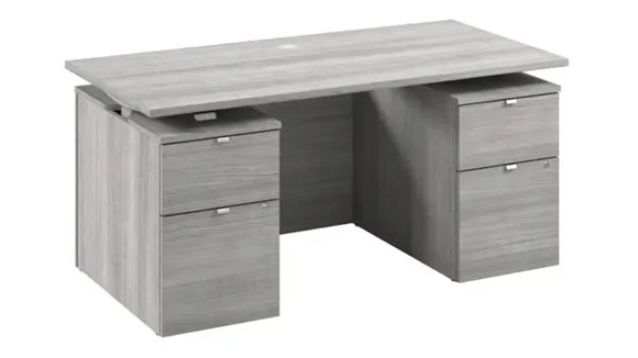 60in Electric Standing Desk with Drawers and Modesty Panel