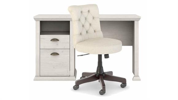 50in W Home Office Desk and Chair Set