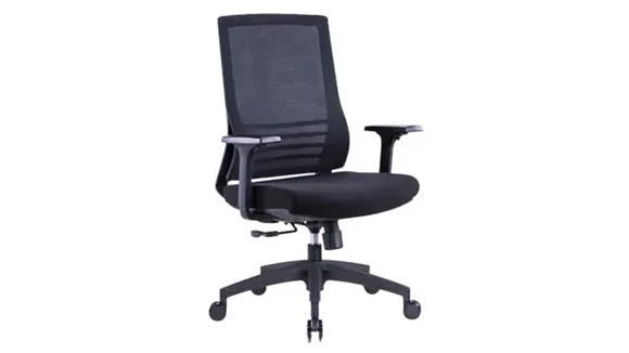 Task Chair Fabric Seat Synchro-Tilt Adjustable Arms