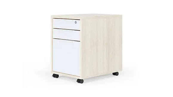 Mobile File Cabinet 16in W x 24in D x 24in H with Lockable and 3 Drawers