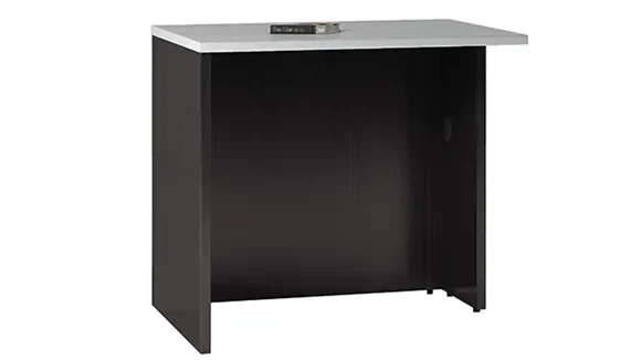 Reception Desk 32in W x 32in D with Glass Top
