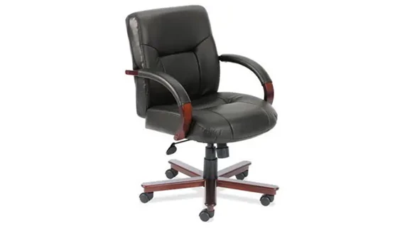Mid-Back Executive Chair with Vinyl Seat