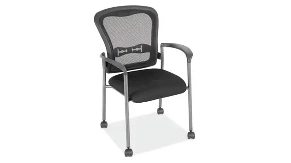 Mesh Back Guest Chair with Arms Titanium Gray