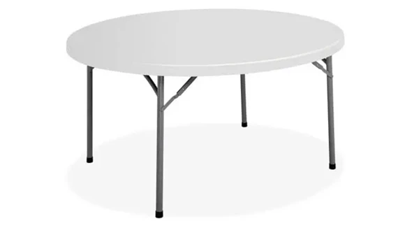 Round Folding Table 6ft Blow Mold Plastic