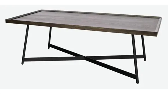 Coffee Table 24in x 48in Wood Veneer Top Rectangular