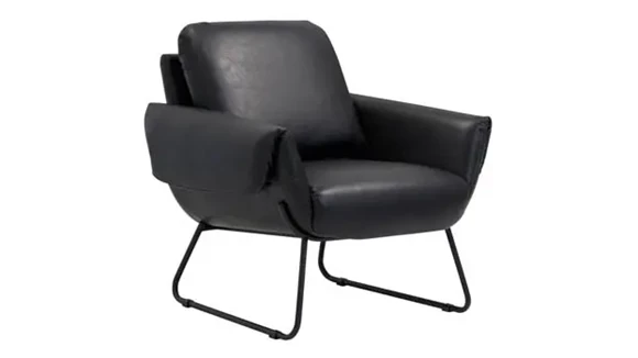 Lounge Chair with Sled Base and 300 lb Capacity