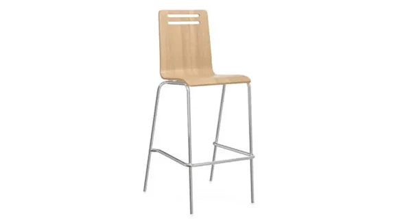 Square Bentwood Bar Height Cafe Stool (Set of 2)