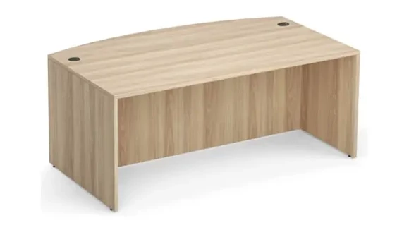 Bow-Front Desk Shell 66in W
