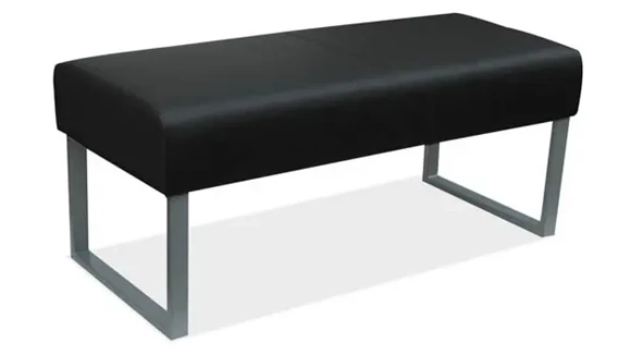 Benches Office Source Furniture Big & Tall Bench with Silver Frame