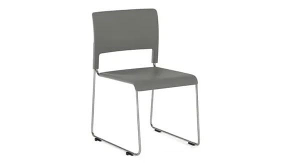 Armless Stack Chair with Sled Base and 275 lb Capacity