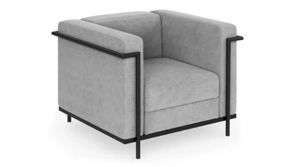 Club Chair with Metal Frame