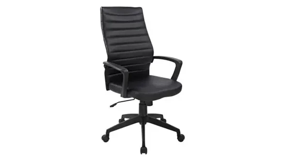 High-Back Conference Chair with Height Adjustment and Lumbar Support