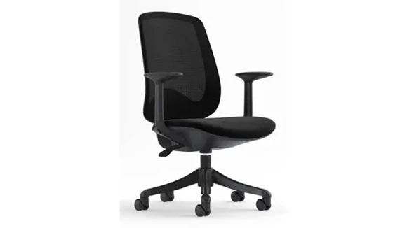 Armless Conference Chair with Mesh Back
