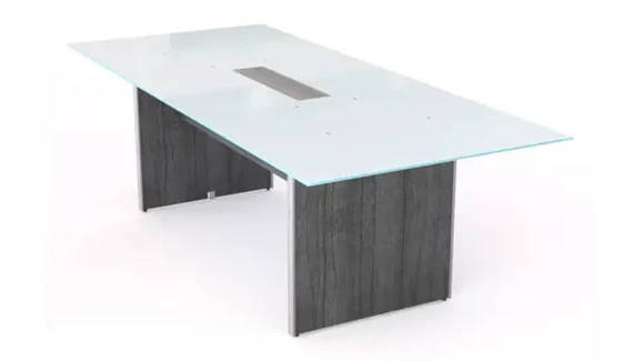 Rectangular Conference Table 8ft W x 42in D with Grommets
