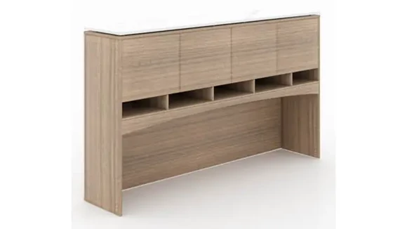 Desk Hutch 72in W x 15in D x 43in H with Tackboard