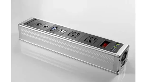 Conference Table Power and Data 1in W x 9ft D with Grommets