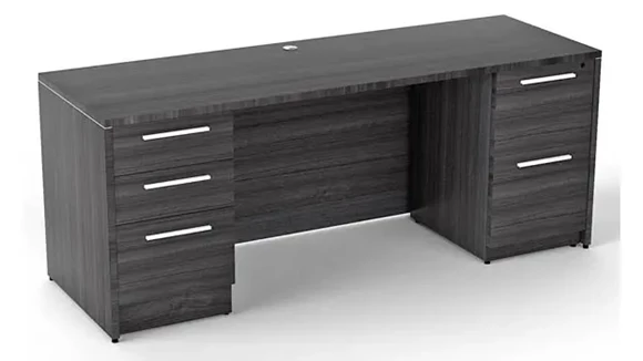 Desk 72in W x 30in D with 2 Pedestals