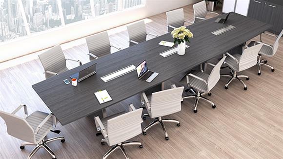 16ft Boat Shaped Conference Table