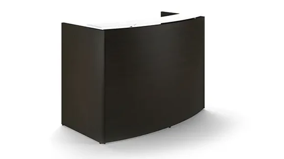 Reception Desk 60in W x 26in D with Glass Top