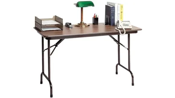 Folding Table 36in x 24in Keyboard Height Melamine Top